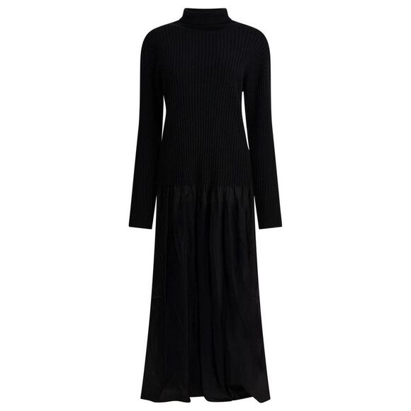 MAX & MOI Ribbed Knit Turtleneck Dress with Flowy Skirt Women BLACK Dresses  is available for purchase on au PAY Market - Imported Goods Online Store  Co.Ltd. | au PAY Market -